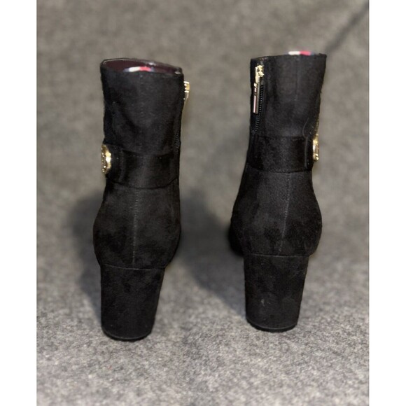 Tommy Hilfiger Hazelle black Ankle Boots women's US size 8 black suede - Picture 3 of 9